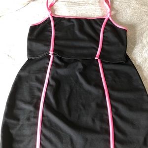 Skirt set, same pink as the sliders